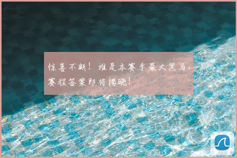 惊喜不断！谁是本赛季最大黑马，赛程答案即将揭晓！